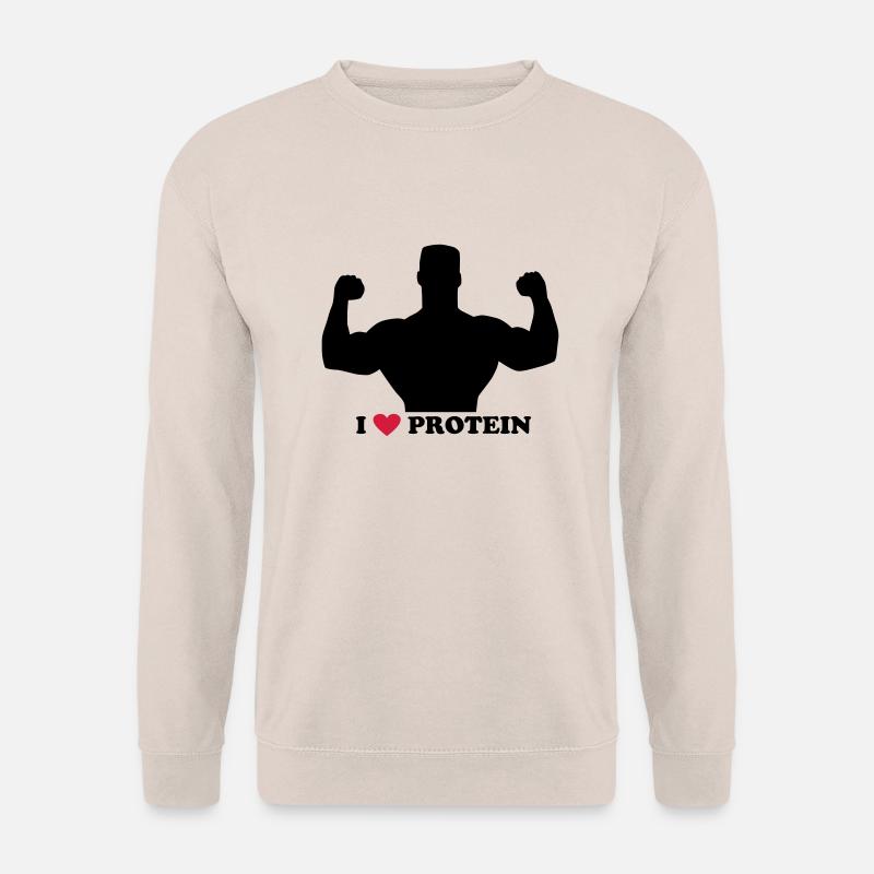 I love Protein - Unisex Pullover - Sand