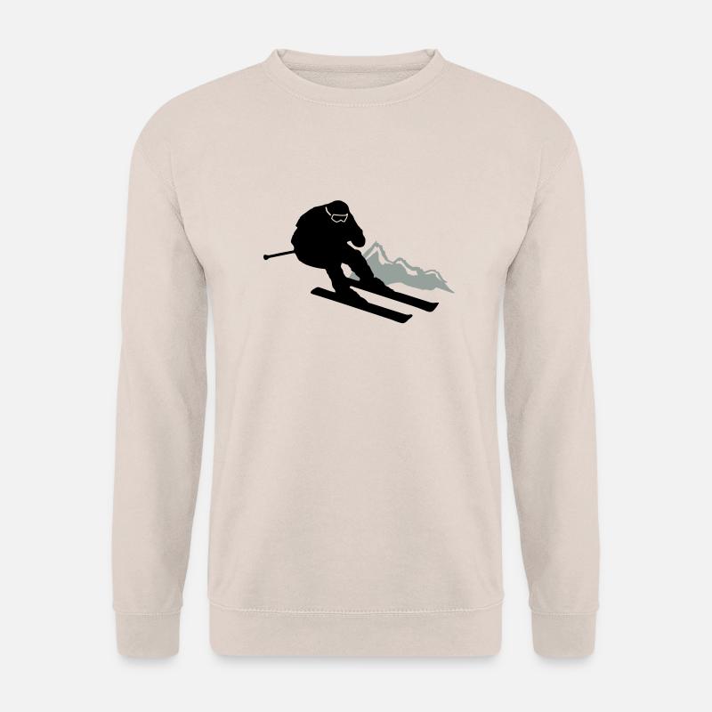 skier ski - Unisex Pullover - Sand