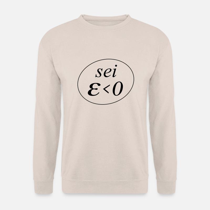 sei Epsilon größer Null - Unisex Pullover - Sand