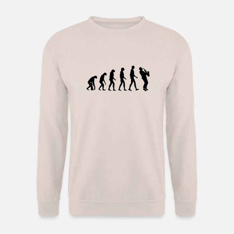 saxophone evolution - Unisex Sweatshirt - sand