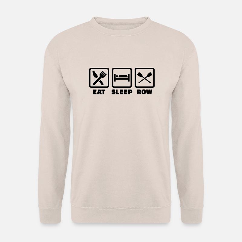 Eat Sleep row - Unisex Sweatshirt - sand