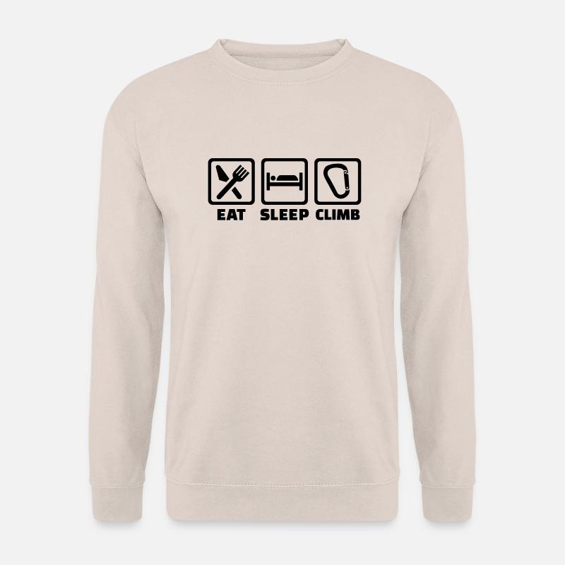 Eat sleep climb - Unisex Sweatshirt - sand