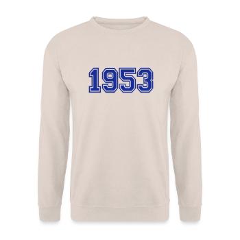 1953 - Unisex Pullover - Sand - Vorne - Alina (178cm) & Michal (187cm)