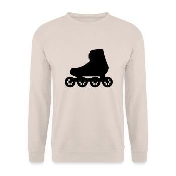 Inline Skate - Fitness Skate - Unisex Sweatshirt - sand - Front - Alina (178cm) & Michal (187cm)