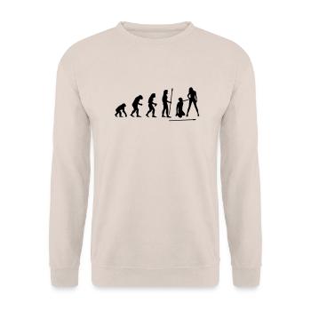 evolution_wedding1 - Sweat-shirt Unisexe - sable - Devant - Alina (178cm) & Michal (187cm)