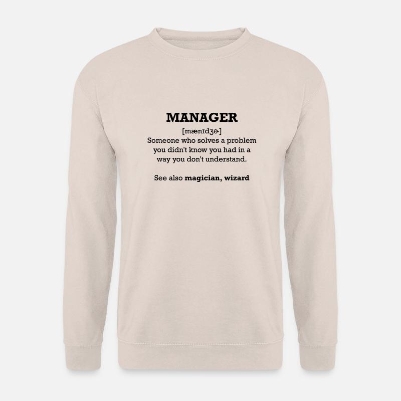 manager - wizard - Unisex Sweatshirt - sand