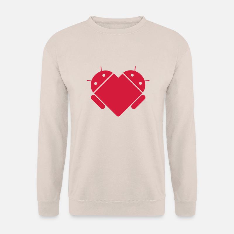 Android love - Unisex Pullover - Sand