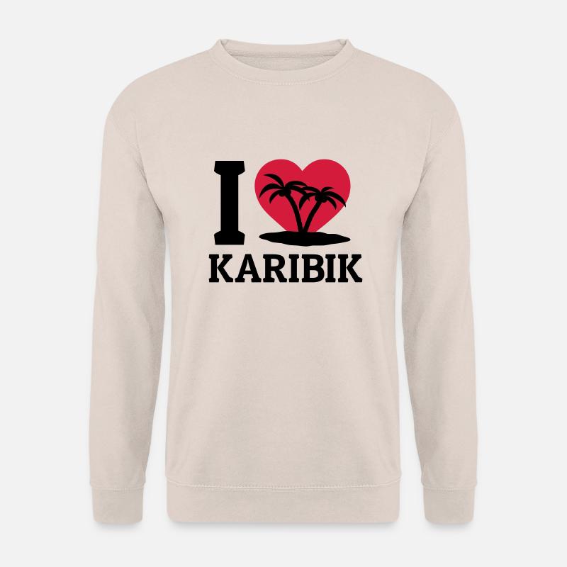 I love Karibik - Unisex Pullover - Sand
