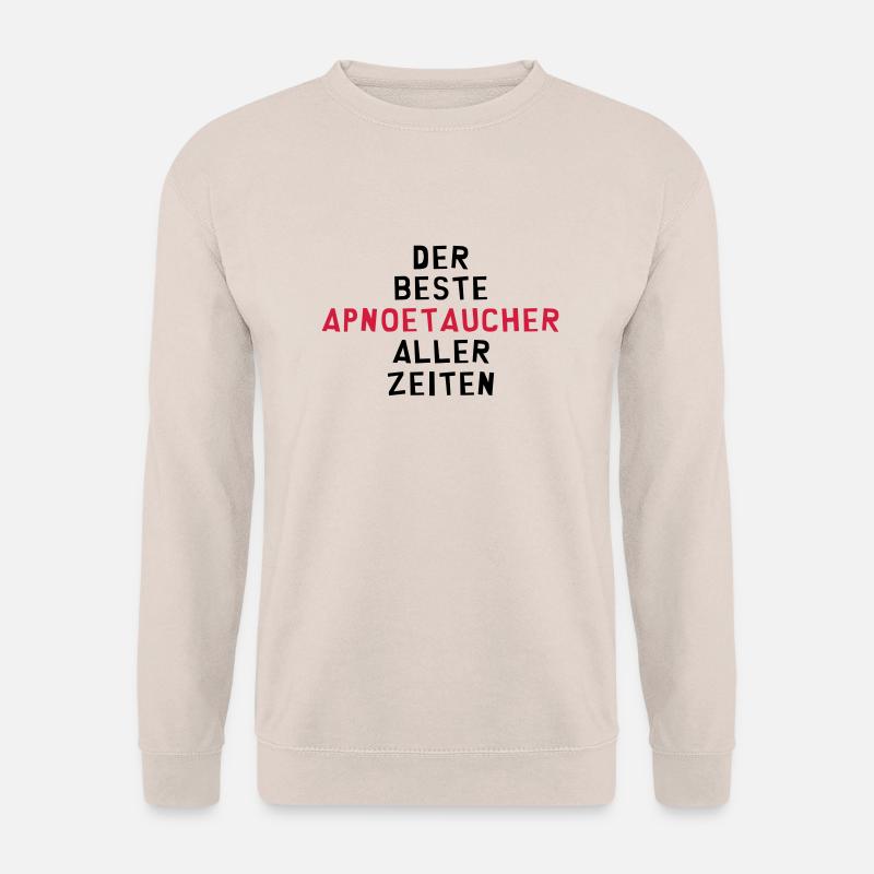 Apnoetauchen Apnoetaucher Apnoetaucherin Schwimmen - Unisex Pullover - Sand