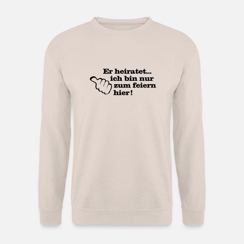 er__heiratetfeiern - Unisex Pullover - Sand