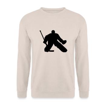 Hockey sur glace - Goalie - Sweat-shirt Unisexe - sable - Devant - Alina (178cm) & Michal (187cm)