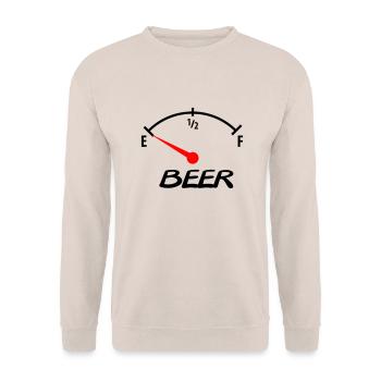 beer - Unisex Pullover - Sand - Vorne - Alina (178cm) & Michal (187cm)