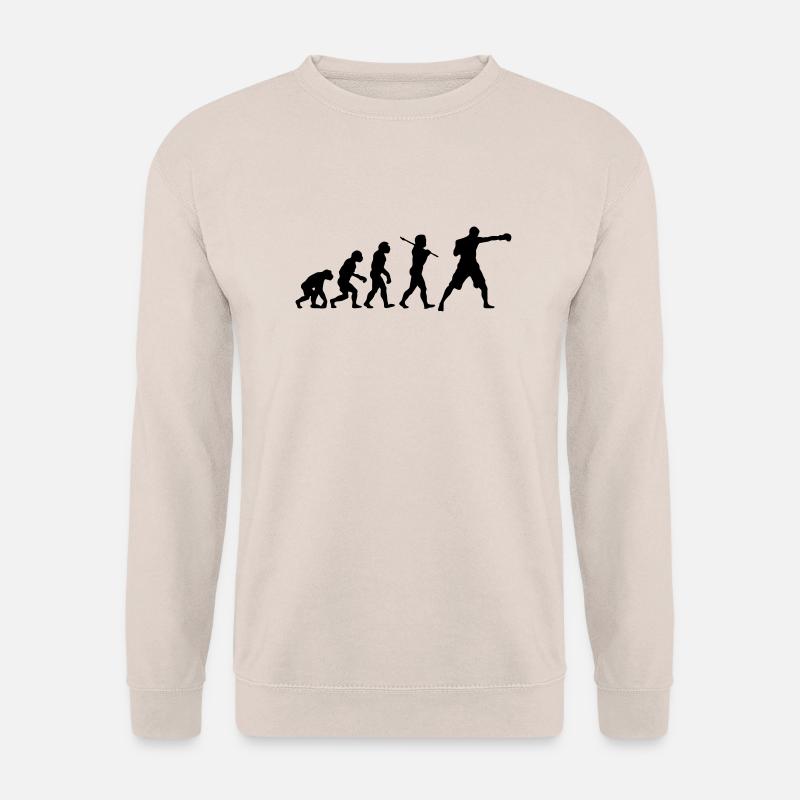 Boxing Evolution - Unisex Sweatshirt - sand