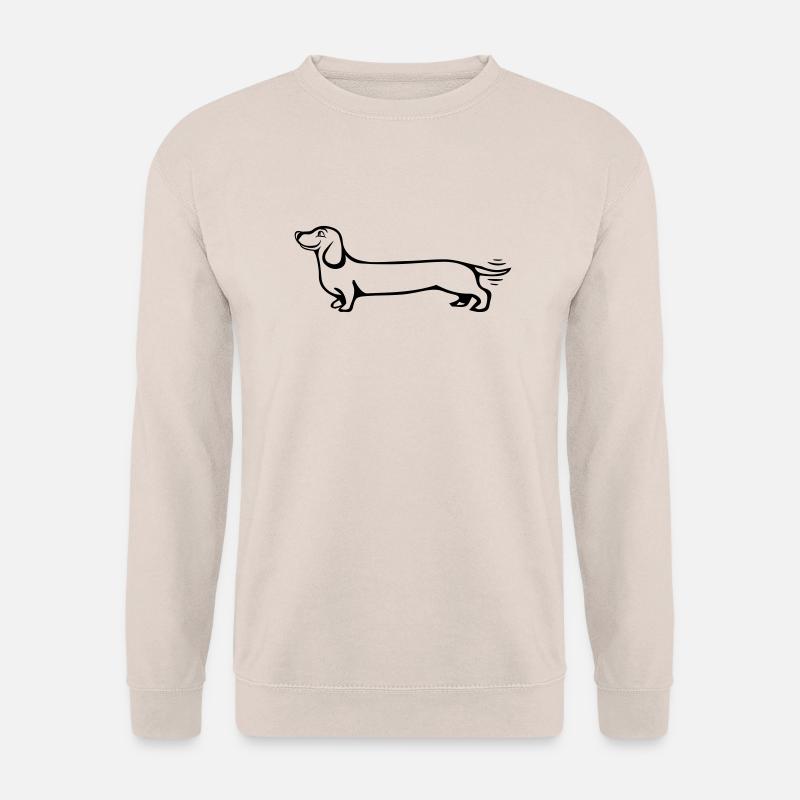 Hund Dackel - Unisex Pullover - Sand