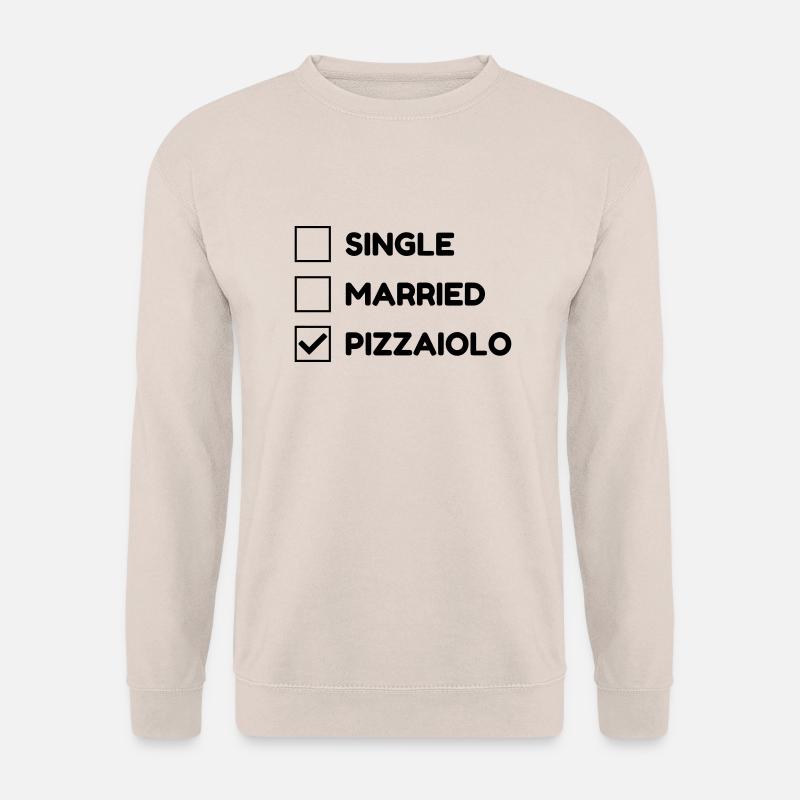 Pizza / pizzaiolo / Italien / Burger - Unisex Pullover - Sand
