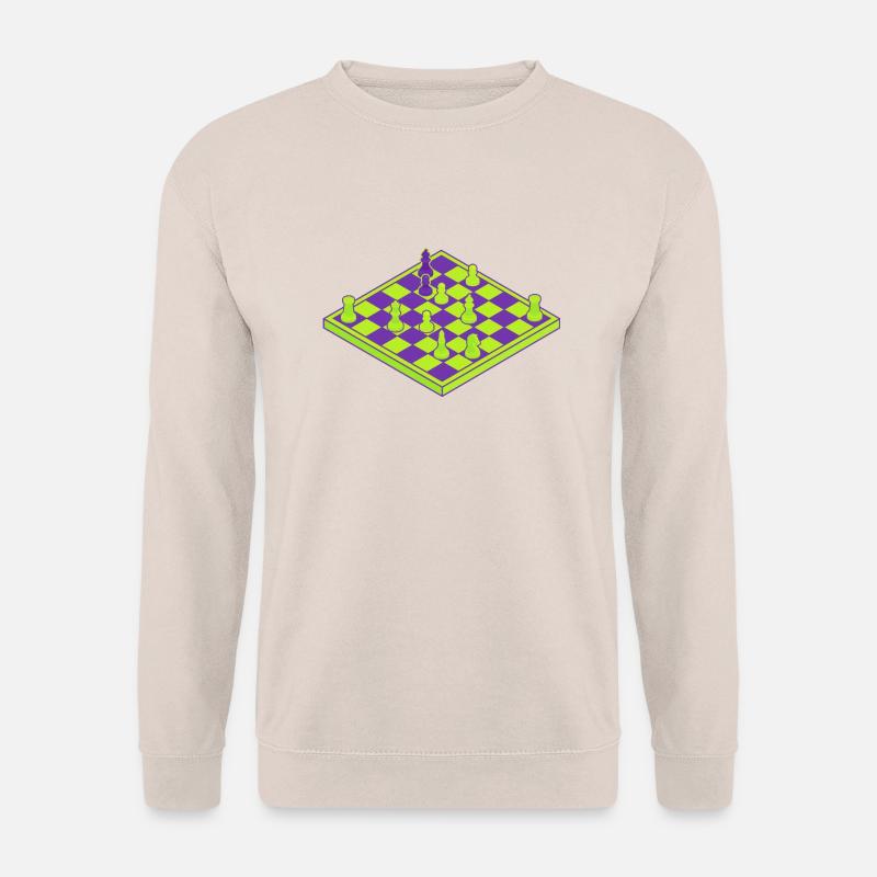 Neon Schachbrett - Unisex Pullover - Sand