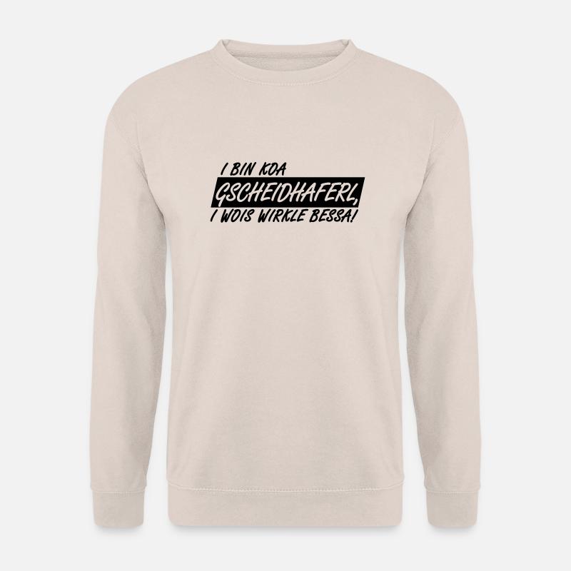 GSCHEIDHAFERL - I WOIS WIRKLE BESSA, 1fb - Unisex Pullover - Sand