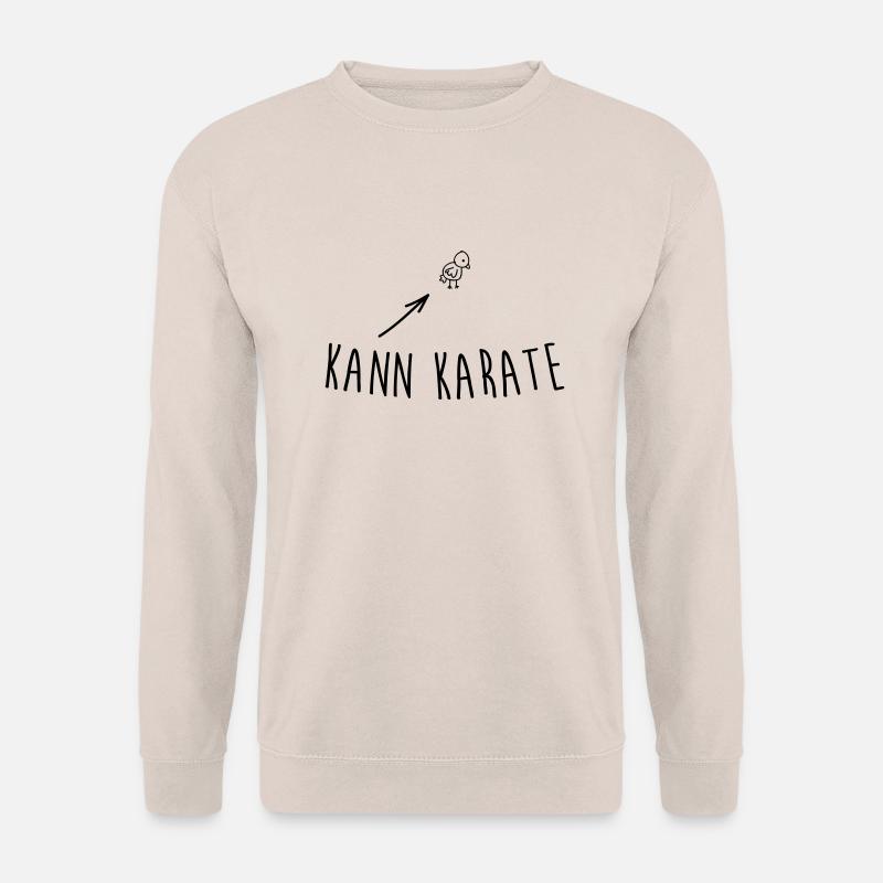 Kleines Hühnchen kann Karate - Unisex Pullover - Sand