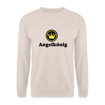 angeln - Unisex Pullover - Sand - Vorne - Alina (178cm) & Michal (187cm)