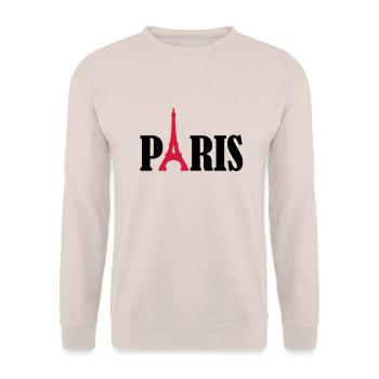 Paris - Unisex Sweatshirt - sand - Front - Alina (178cm) & Michal (187cm)