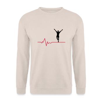 Jogger Puls - Unisex Pullover - Sand - Vorne - Alina (178cm) & Michal (187cm)