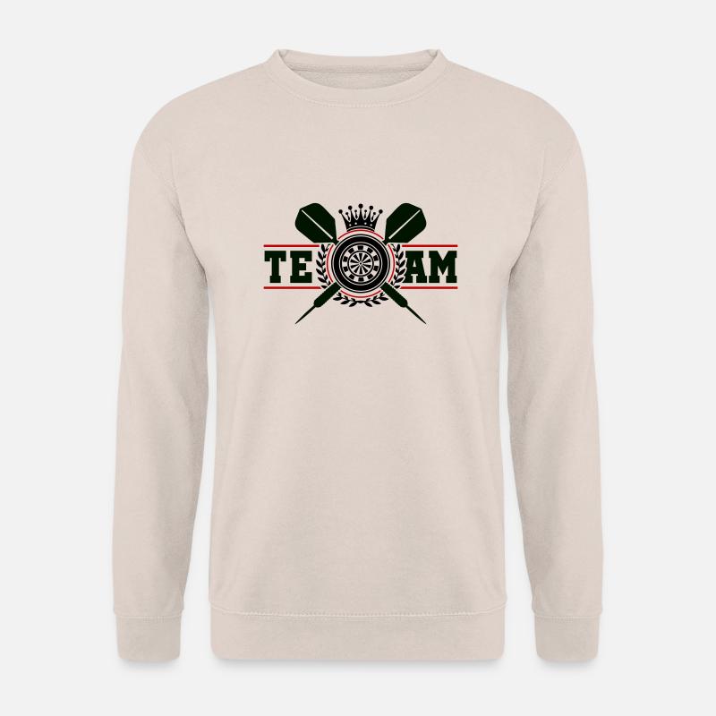 darts dartscheibe wappen team - Unisex Pullover - Sand