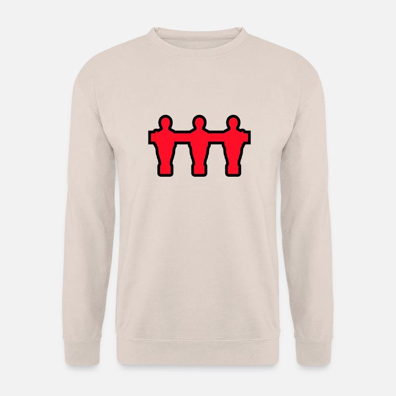 kickerspieler_outline - Kickershirt - Unisex Pullover - Sand