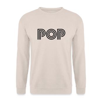 pop - Unisex Pullover - Sand - Vorne - Alina (178cm) & Michal (187cm)