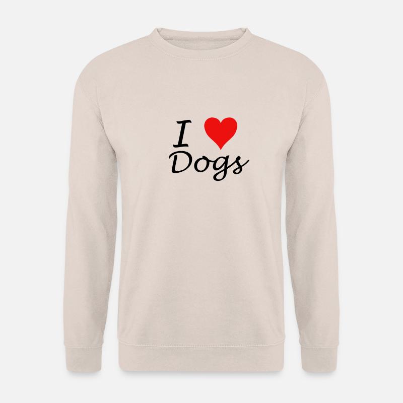 I Love Dogs - Unisex Pullover - Sand