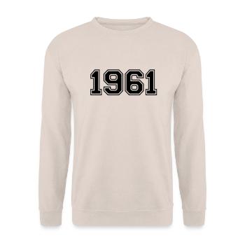 1961 - Sweat-shirt Unisexe - sable - Devant - Alina (178cm) & Michal (187cm)