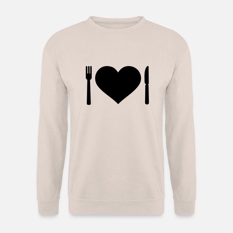 Besteck - Unisex Pullover - Sand
