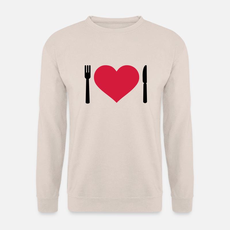 Besteck - Unisex Pullover - Sand