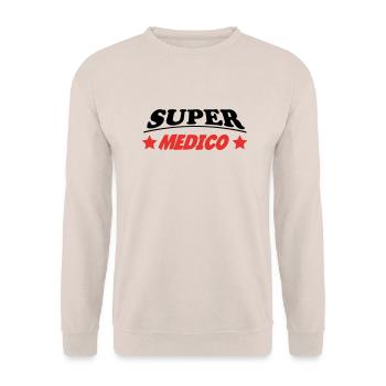 SUPER MEDICO - Sweat-shirt Unisexe - sable - Devant - Alina (178cm) & Michal (187cm)