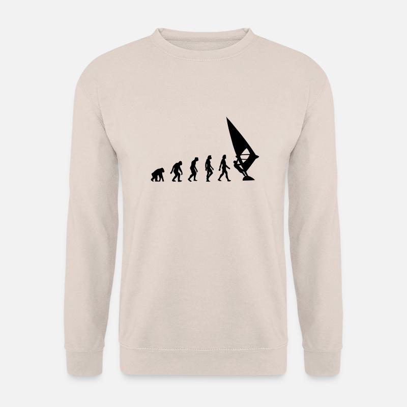 Die Evolution von Windsurfing - Unisex Pullover - Sand