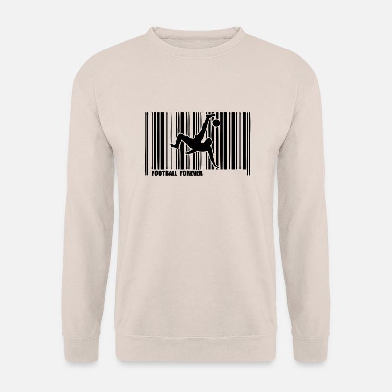 Barcode-Fußball - Unisex Pullover - Sand