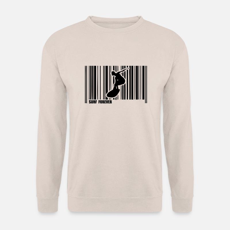 kitesurf bar code - Unisex Sweatshirt - sand