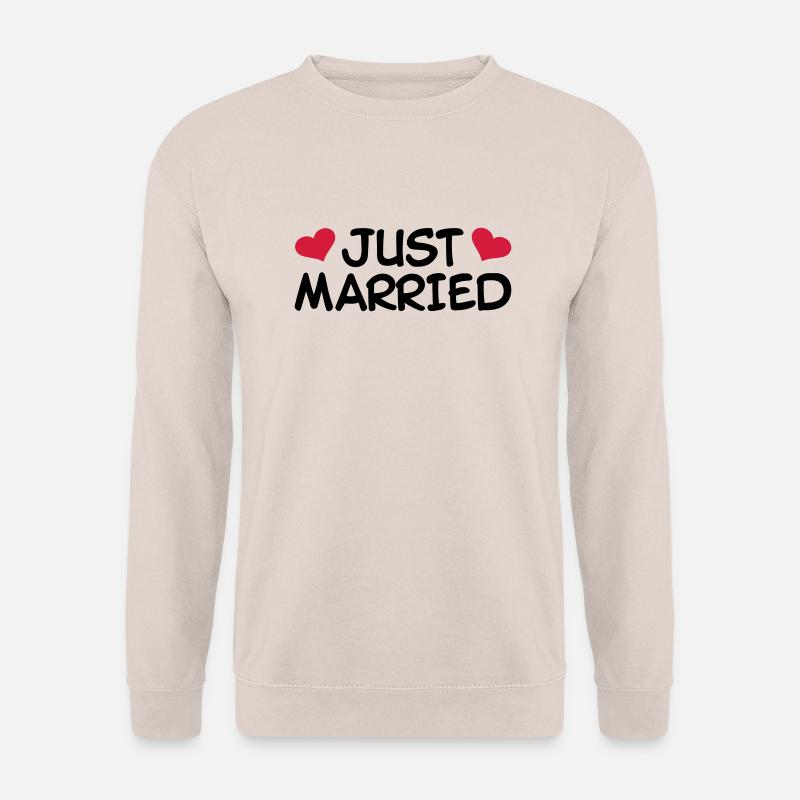 Just Married Wedding - Unisex Sweatshirt - sand