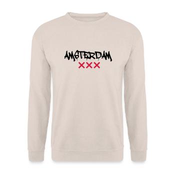 amsterdam - Unisex Pullover - Sand - Vorne - Alina (178cm) & Michal (187cm)