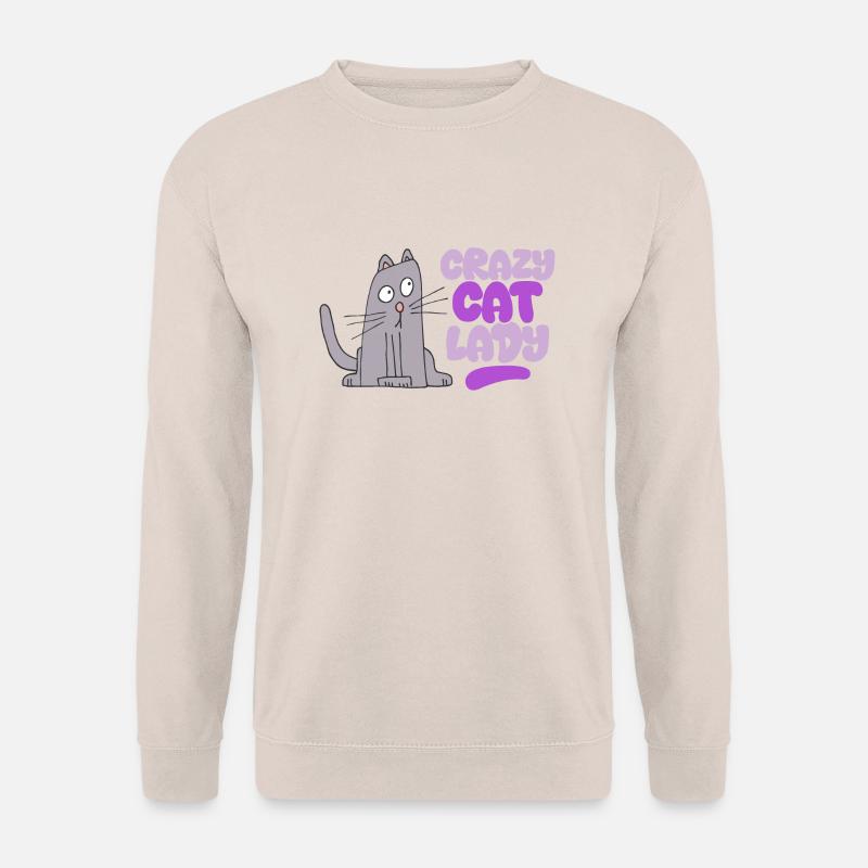 Crazy Cat Lady - Unisex Pullover - Sand