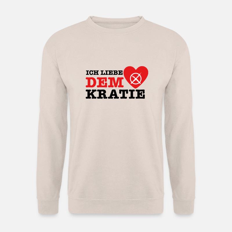 Ich Liebe Demokratie - Unisex Pullover - Sand
