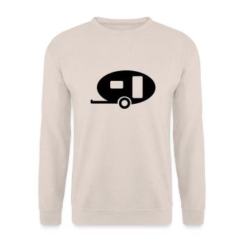 caravan_1 - Sweat-shirt Unisexe - sable - Devant - Alina (178cm) & Michal (187cm)