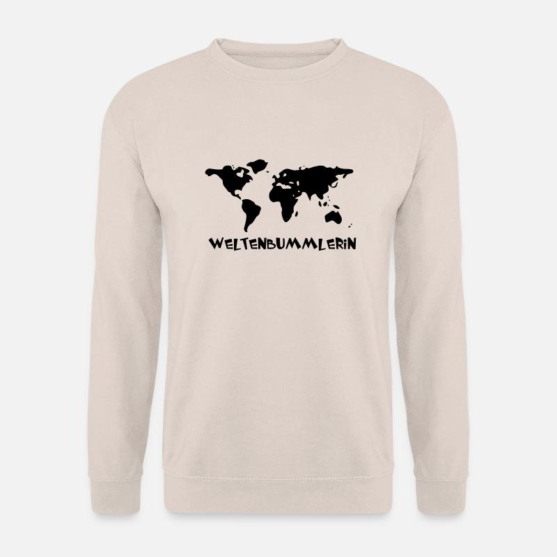 WeltenbummlerIN - Unisex Pullover - Sand