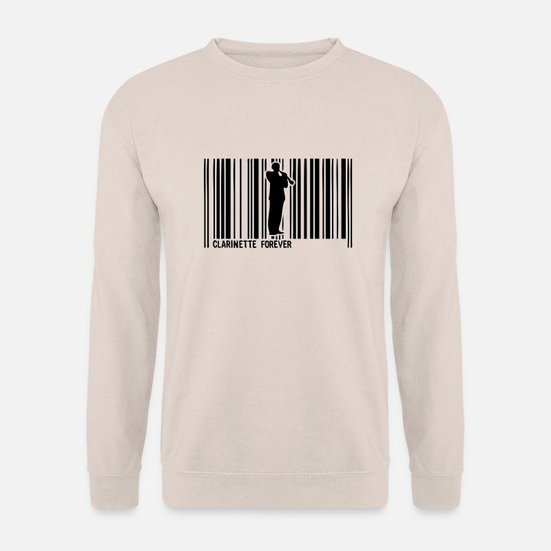 clarinette code barre1 - Sweat-shirt Unisexe - sable