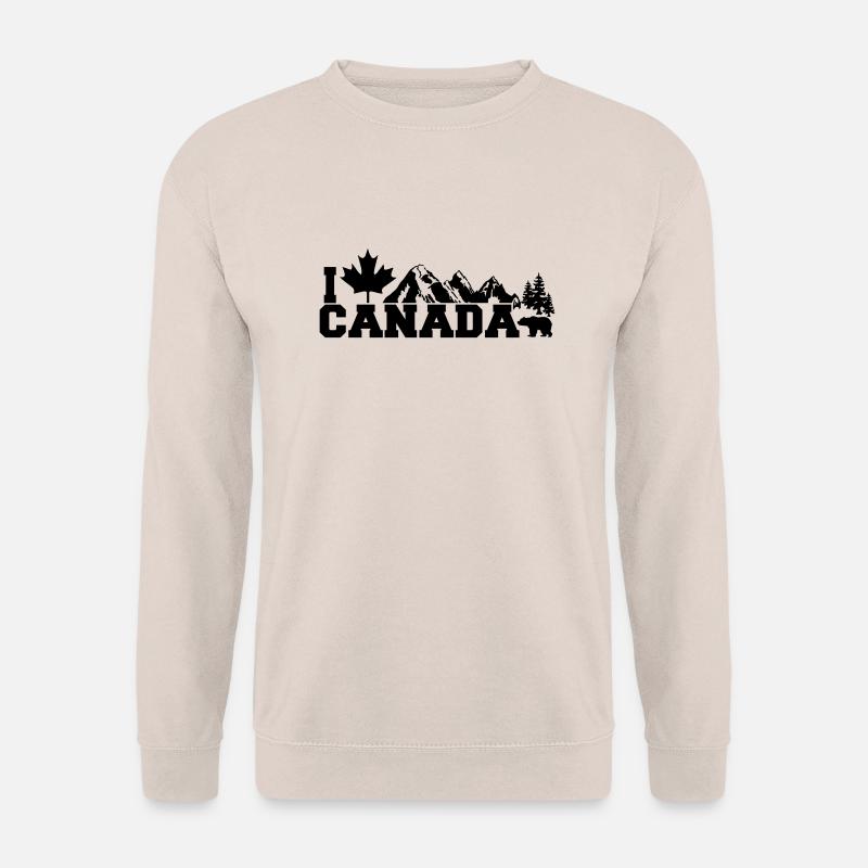 I Love Canada Leaf - Unisex Pullover - Sand
