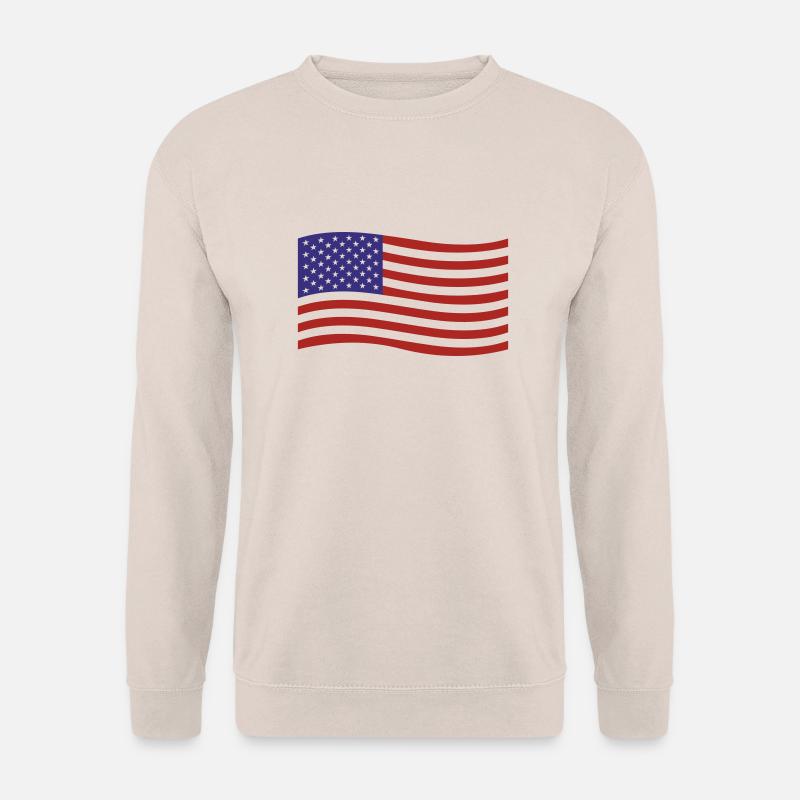 USA - Flagge - Unisex Pullover - Sand