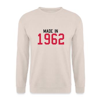 1962 - Unisex Sweatshirt - sand - Front - Alina (178cm) & Michal (187cm)