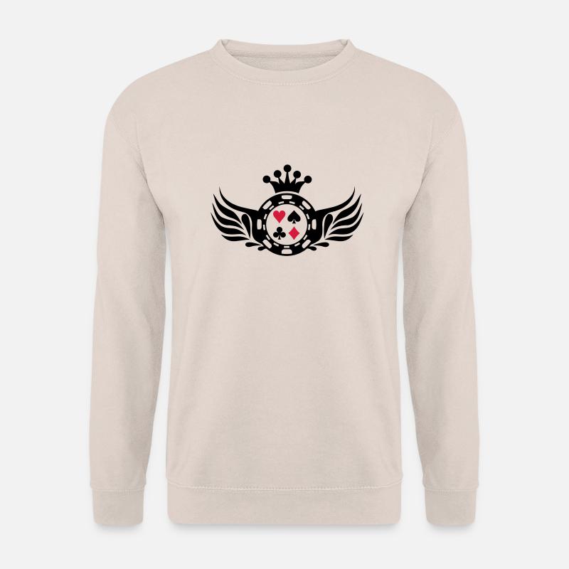 poker_shield - Unisex Pullover - Sand