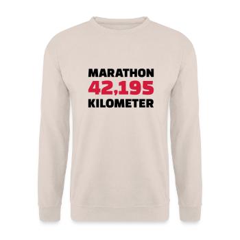 Marathon - Sweat-shirt Unisexe - sable - Devant - Alina (178cm) & Michal (187cm)