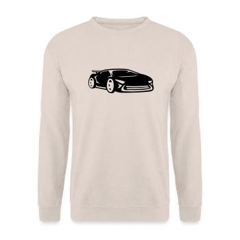 Voiture course voiture de sport racing voiture coo - Sweat-shirt Unisexe - sable - Devant - Alina (178cm) & Michal (187cm)