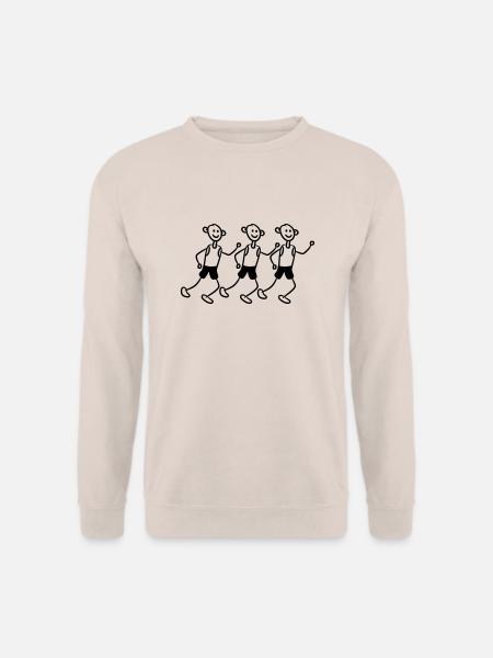 Lustige Läufer Team Comic Cartoon Kinder - Unisex Pullover - Sand